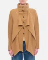 Jw Anderson J.w. Anderson Layered Wool Cardigan In Beige