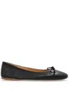 Jw Anderson Leather Ballerina Flats In Black