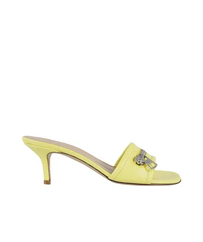 JW ANDERSON LEATHER BIKER HEEL SANDAL