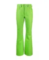 Jw Anderson Leather Bootcut-leg Trousers In Green