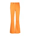 Jw Anderson Bootcut Leather Trousers In Orange