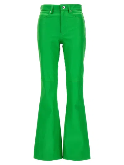 JW ANDERSON J.W. ANDERSON LEATHER BOOTCUT TROUSERS