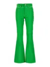 Jw Anderson J.w. Anderson Leather Bootcut Trousers In Verde