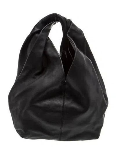 Pre-owned Jw Anderson Leather Bucket Bag In Black