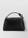 Jw Anderson Leather Bucket Bag Metal Hardware In Black