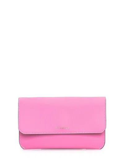 Jw Anderson J.w. Anderson Leather Chain Smartphone Bag In Pink