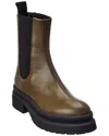 Jw Anderson Calf Leather Chelsea Boots In Green