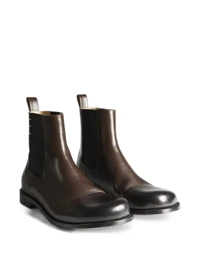 Jw Anderson Leather Chelsea Boots In Black