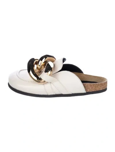 Pre-owned Jw Anderson Leather Colorblock Pattern Mules In Multi