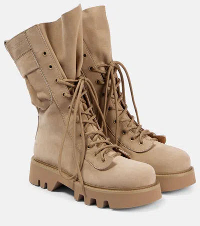 JW ANDERSON SUEDE COMBAT BOOTS