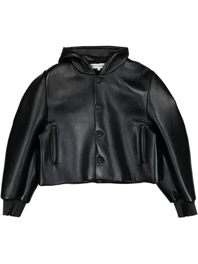 JW ANDERSON LEATHER CROPPED JACKET