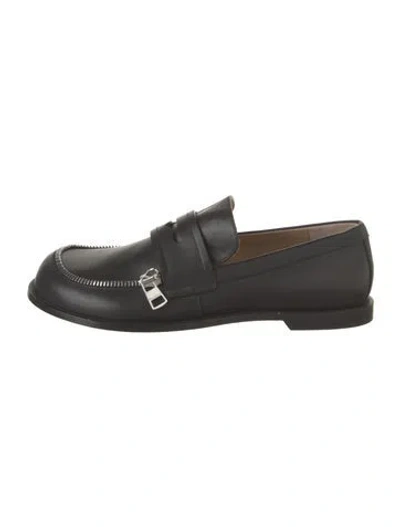 Pre-owned Jw Anderson Leather Dress Loafers W/ Tags In Black