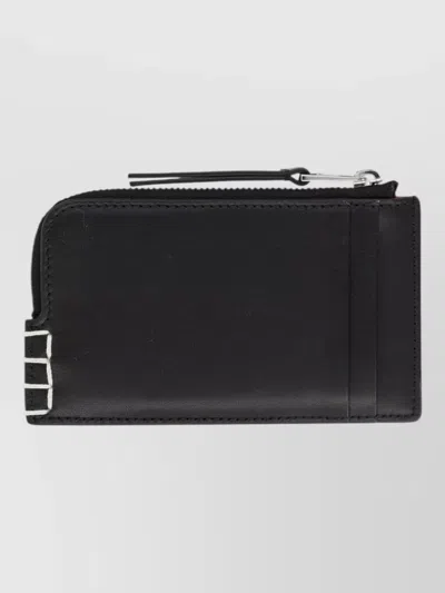Jw Anderson Leather Keyring In Transparent