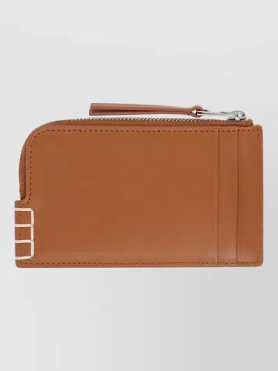 Jw Anderson Leather Keyring In Transparent