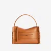 Jw Anderson Loafer Leather Shoulder Bag With Detachable Strap In Brown