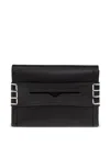 Jw Anderson Leather Loafer Cardholder In Black