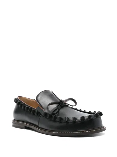 Jw Anderson Leather Loafers In Black