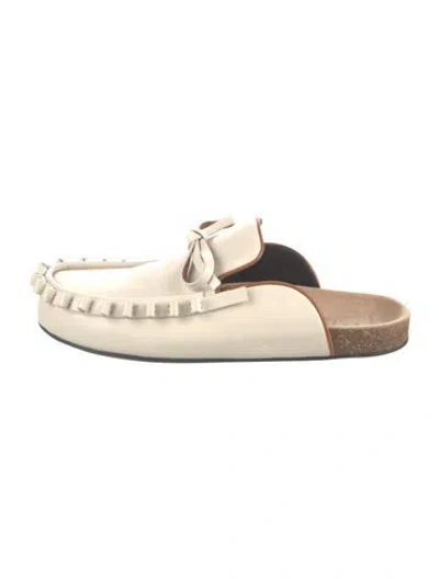 Pre-owned Jw Anderson Leather Loafers In Neutrals