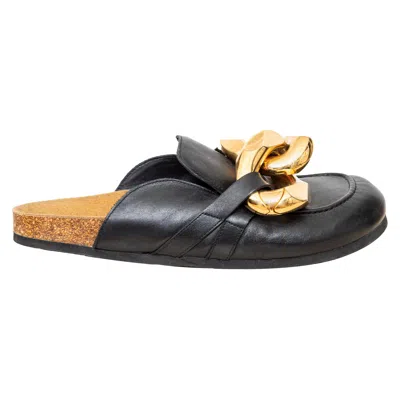 Pre-owned Jw Anderson Leather Mules - '20s In Black