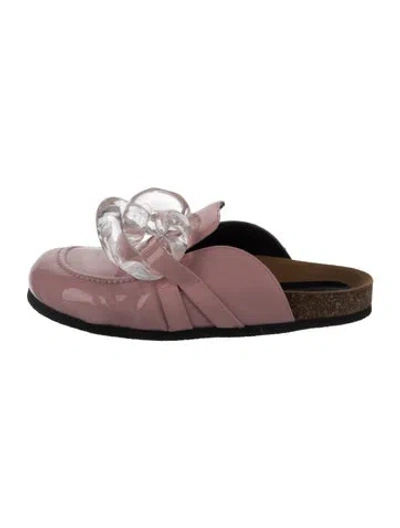 Pre-owned Jw Anderson Leather Mules In Pink