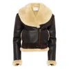 Jw Anderson J. W. Anderson Leather Aviator Jacket In Brown