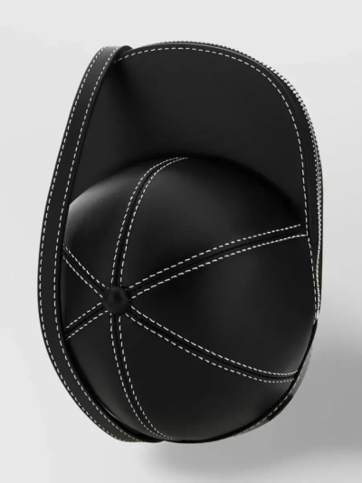Jw Anderson Leather Panelled Crossbody Bag In Black