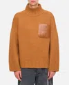 Jw Anderson Brown Jwa Pocket Sweater<br/> In Brown