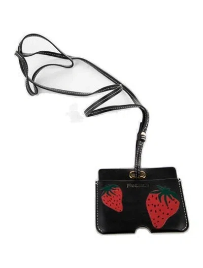 Pre-owned Jw Anderson Leather Printed Pouch In Multi