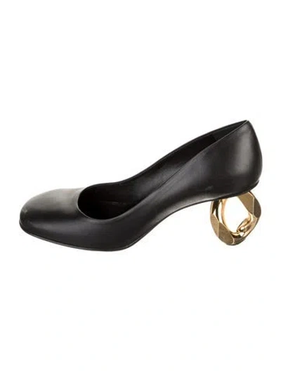 Pre-owned Jw Anderson Leather Pumps In Black