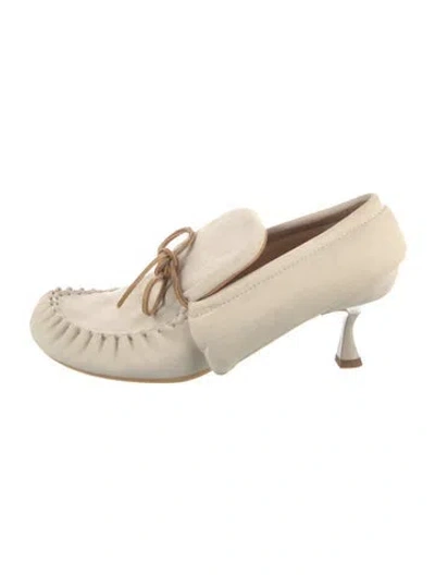 Pre-owned Jw Anderson Leather Pumps In Neutrals