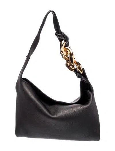 Pre-owned Jw Anderson Leather Shoulder Bag In Black