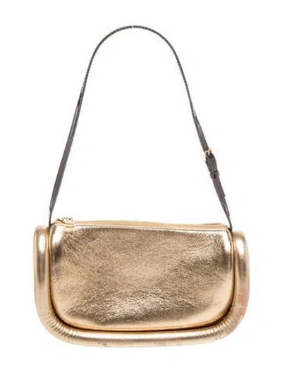 Pre-owned Jw Anderson Leather Shoulder Bag In Gold/metallic