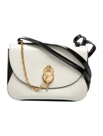 Pre-owned Jw Anderson Leather Shoulder Bag In Neutral