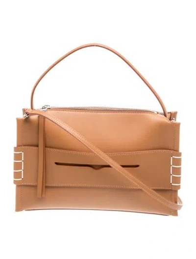 Pre-owned Jw Anderson Leather Shoulder Bag W/ Tags In Brown