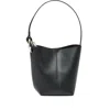 Jw Anderson Borsa A Secchiello Jwa Corner Piccola In Pelle Nera Donna In Black