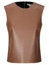 Jw Anderson Leather Tank Top Seam Detailing
