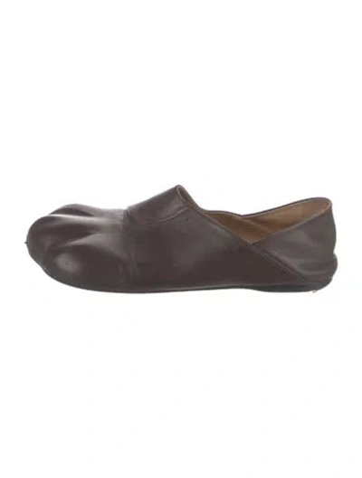 Pre-owned Jw Anderson Leather Slippers In Brown