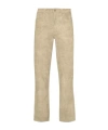 Jw Anderson Leather Straight-leg Trousers In Nude