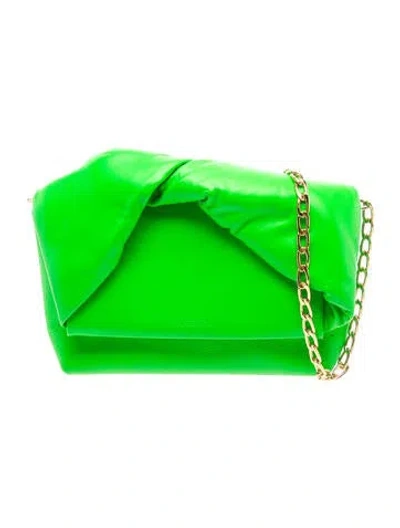 Pre-owned Jw Anderson Leather Top Handle Bag In Green