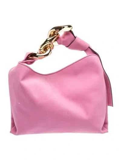 Pre-owned Jw Anderson Leather Top Handle Bag In Pink