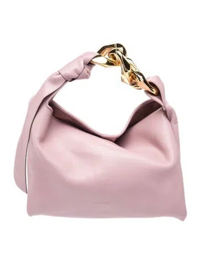 Pre-owned Jw Anderson Leather Top Handle Bag In Pink