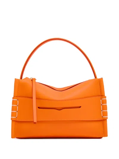 Jw Anderson Leather Tote Bag In Orange
