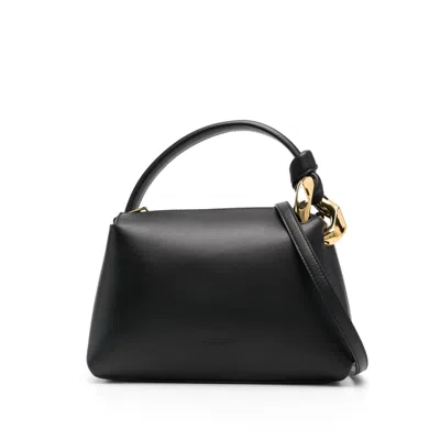 Jw Anderson Leather Tote Bags In Black