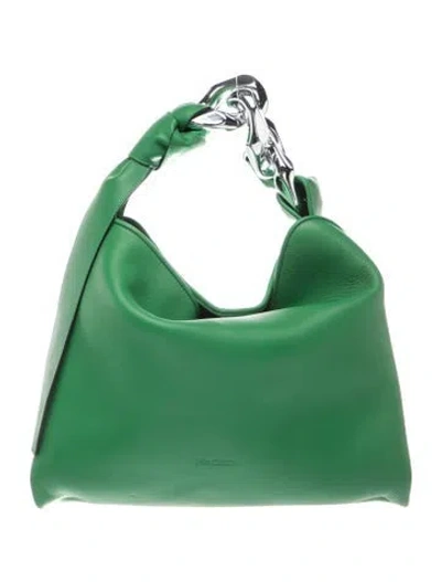 Pre-owned Jw Anderson Leather Tote In Green