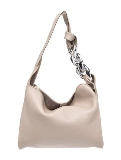 Pre-owned Jw Anderson Leather Tote In Neutrals