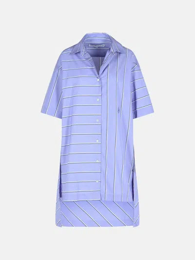 Jw Anderson Light Blue Cotton Blend Dress