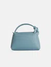 JW ANDERSON LIGHT BLUE LEATHER 'CORNER' SMALL BAG