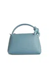 Jw Anderson Light Blue Leather Corner Small Bag In Light Blue