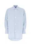 Jw Anderson Light Blue Oxford Oversize Shirt In Lightblue