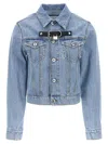 Jw Anderson J.w.anderson 'padlock Strap Trucker' Jacket In Light Blue